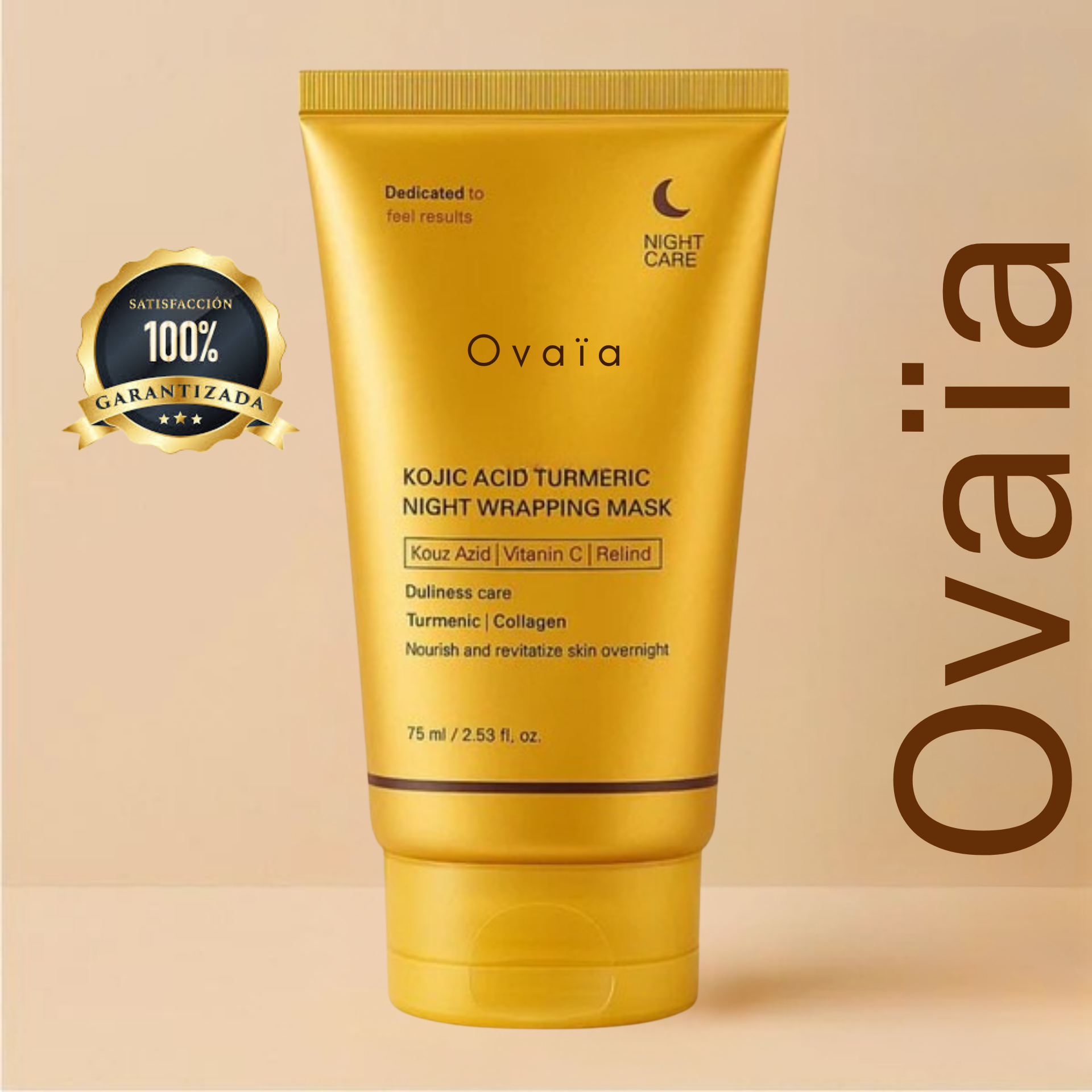 Ovaïa – Mascarilla Coreana con Cúrcuma y Colágeno